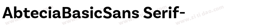 AbteciaBasicSans Serif字体转换